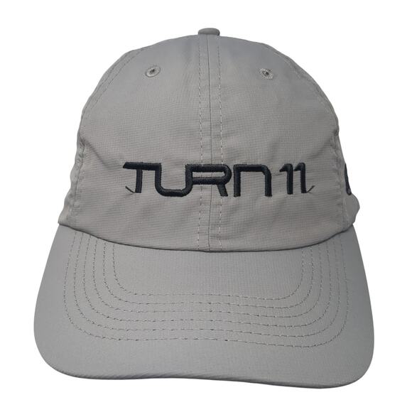 Turn 11 Strapback Baseball Cap Gray One Size Adjustable Embroidered Imperial - Picture 1 of 8